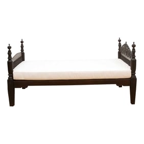 Antique Anglo Indian Carved Daybed