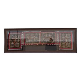 Antique Hmong Tribe Framed Textile