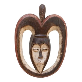 African Kwele Mask, Heartwood Harmony