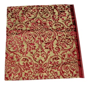 Gold Silk Italian Hand Printed Ardecora Velvet 1.68 Yard Coupon