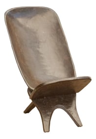 Patinated Brown Senufo Ceremonial Club Chair
