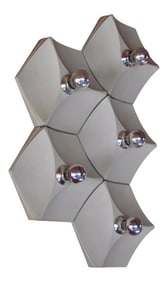 1976s Mid-Century Modern Lightcraft Sculpture Wall Lights/Chandelier / Sconces