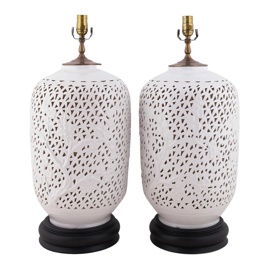Pair of Mid 19th Century Blanc De Chine Table Lamps (1 of 12)