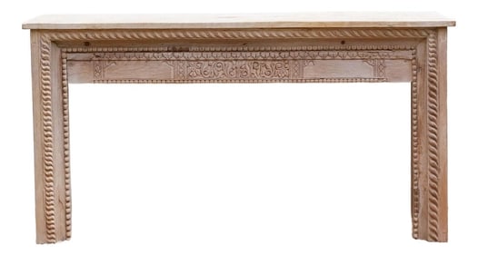 Reconstructed Rajasthani Haveli Teak Console