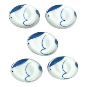 1990's Arita Ware Rabbit Chopstick Rests - Set of Five