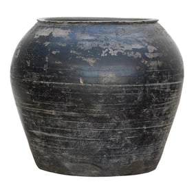 Coal Ember Earthenware Vase