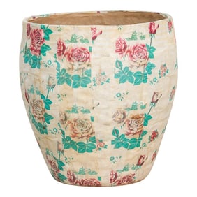 Botanical Art Vintage Mongolian Basket