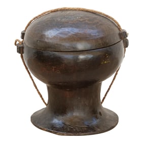Antique Wooden Ceremonial Philippine Pot