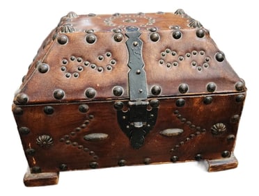 Vintage Leather Box in the Spanish Style