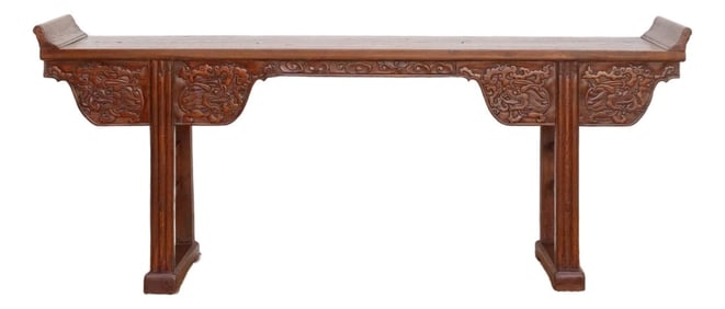 Grand Antique Chinese Carved Altar Table
