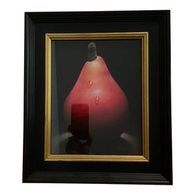 1990s Sangita Phadke "Red" Framed Painting