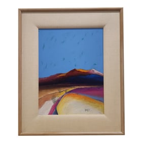 1990s David Burns "Evenings Quieter Moments" Painting, Unframed