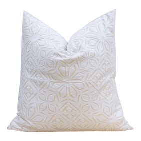 Starflower Euro Applique Pillow Cover