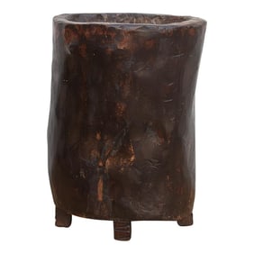 Monumental Naga Tribal Wood Container