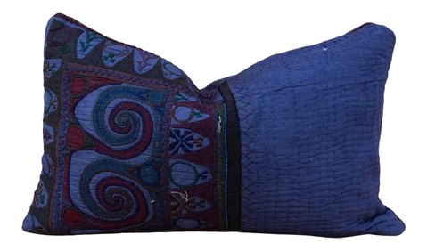 Thuza Antique Indigo Grain Sack Pillow