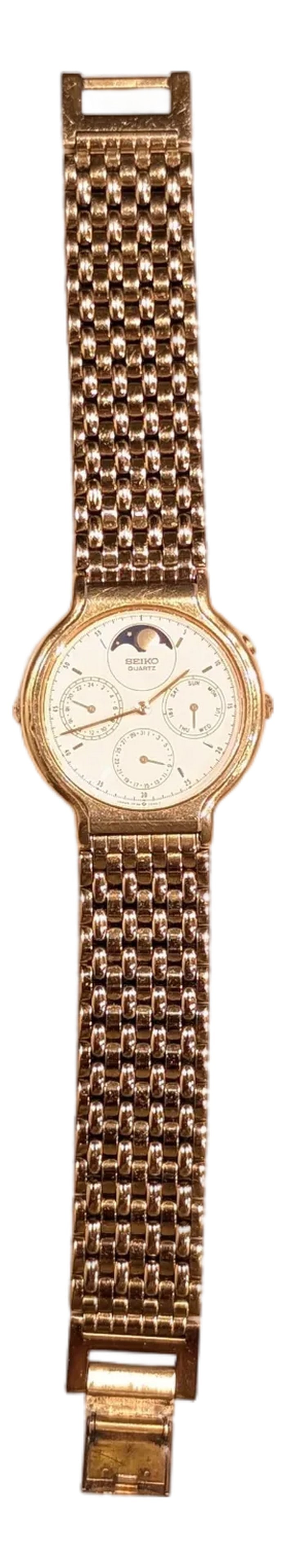 1980s Seiko Multifunction Moonphase Watch 7f38-7030 (1 of 6)