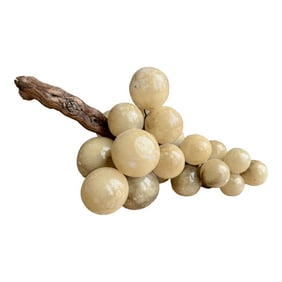 1950s Exceptional Extra Large Alabaster Grapes, Mid-Century