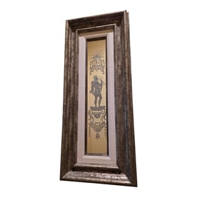 Etched Italian Mirror Panel