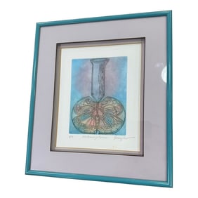 1970s Lithograph Titled Metamorphosis Signed by the Artist Denzler 10x12