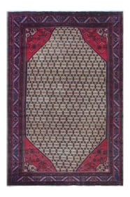 Mid 20th Century Mid 20th Century Vintage Tabriz Mahi McLean Wool Rug 6'5'' X 9'10''