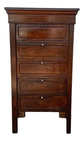 French Art Deco Filling Cabinet With Five Folding Fronts