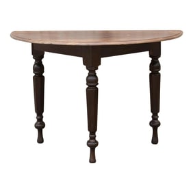 Early 19th Century Colonial Ceylon Demilune Table
