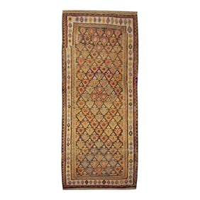 Early 20th Century Qazvin Kilim Runner