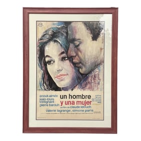 Framed Movie Poster of a Man and a Woman