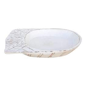 Chechi Tribal Carved White Bowl