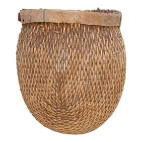 Antique Woven Farmhouse Basket