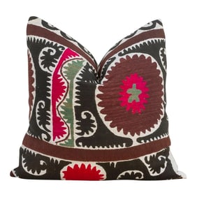 Paksima Black & White Suzani Pillow