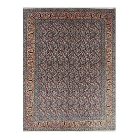 1970s Old Persian Tabriz Area Rug 5'0"³ X 6'8"³