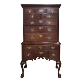 Mid 20th Century Henry Ford American Collection Century Furniture Mahogany High Boy Claw and Ball