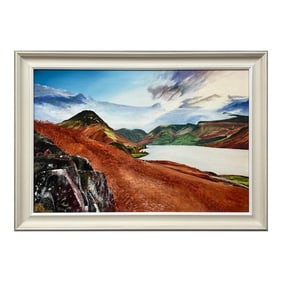 Landscape Painting of Wastwater Lake District by British Contemporary Artist, 2012