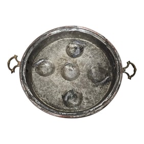 Copper Escargot Round Copper Pan Brass Handles