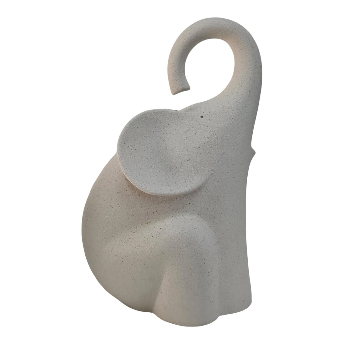 Lineasette Sitting Elephant – 12" Handmade Ceramic Sculpture by Giuseppe Bucco, Italy (1 of 7)