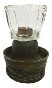 Bronze & Glass Oil Lantern