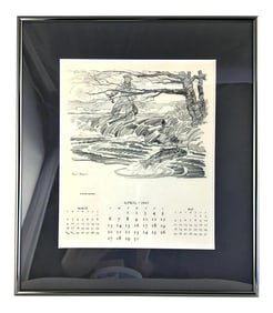 1947 Paul Desmond Brown Calendar for Brooks Brothers