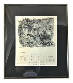 1947 Paul Desmond Brown for Brooks Brothers Calendar Print