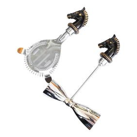 Midcentury Horse Head Cocktail / Martini Bar Tools