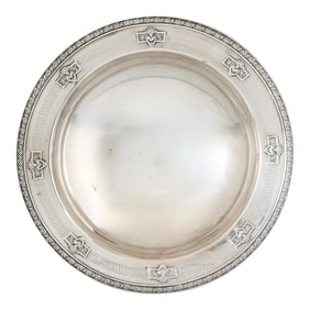 Art Deco Style Sterling Silver Footed Serving Dish