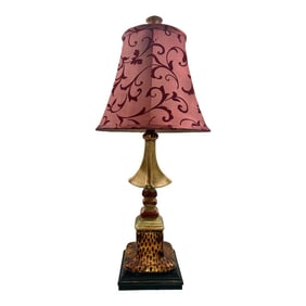 Elegant Vintage John Richard Pagoda Style Column Table Lamp - Unique Home Decor Accent Sales Pitch