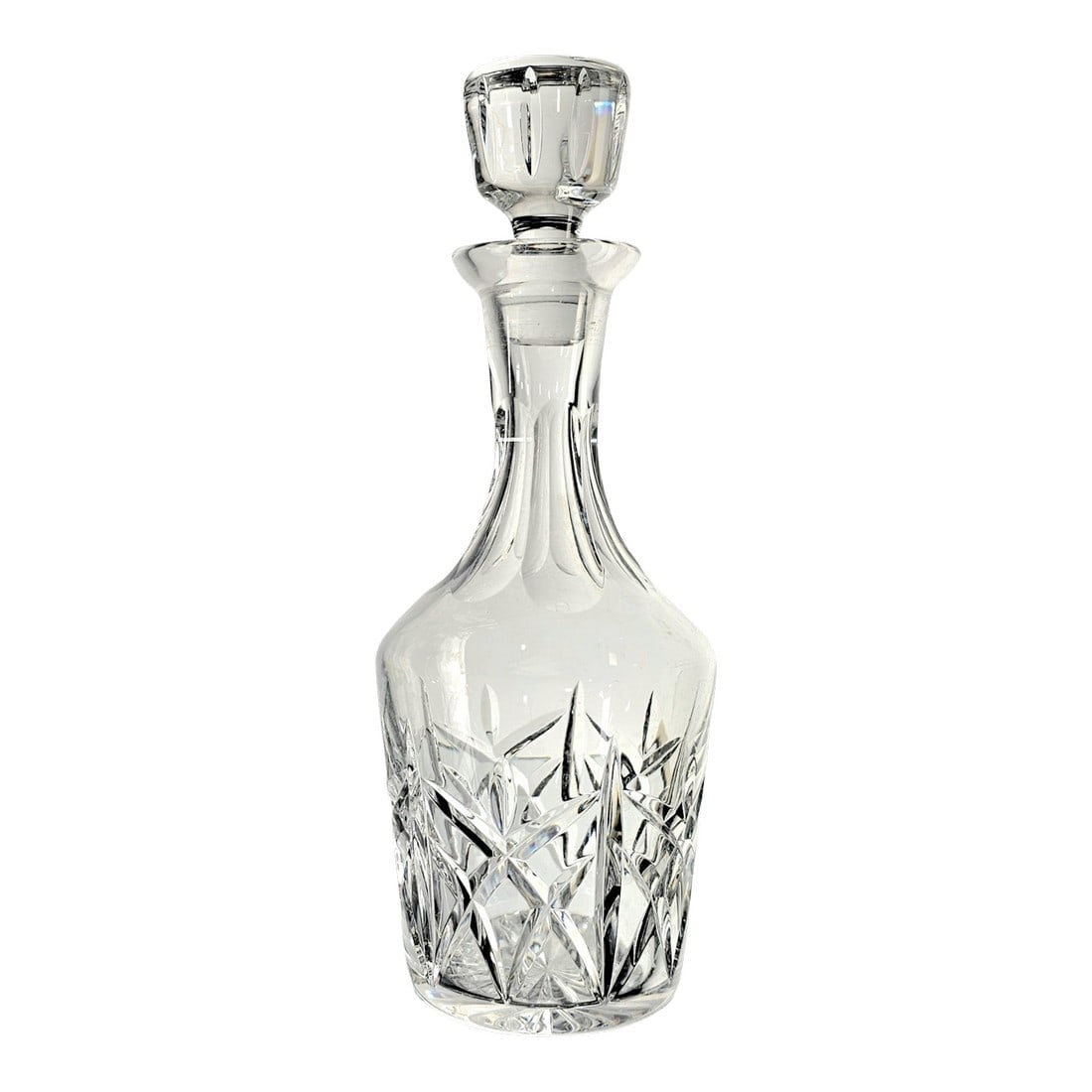 Vintage Atlantis Crystal Cut Glass Decanter With Stopper, Portugal, Late 20th Century (1 of 10)