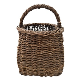 Vintage Grapevine Gathering Basket