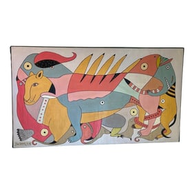 Contemporary Moroccan Painting by Miloud Taloufate