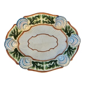 2000's Fitz and Floyd "œFish Market" Classics 18" Oval Platter