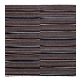 Striped Turkish Kilim Rug 9'4'' X 9'6''