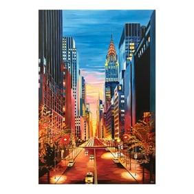 Limited Edition Print of Chrysler Building New York City Nyc by British Artist, 2024