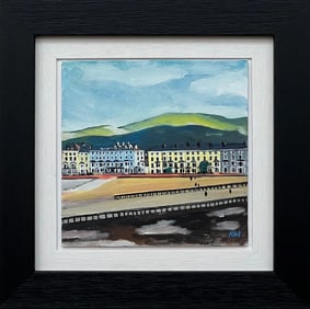 Angela Wakefield, Seaside Promenade Miniature Painting Study of Victorian British Holiday Resort, 20