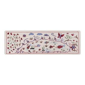 Uzbek Suzani Cotton Table Runner